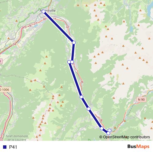 P41 bus Line Map