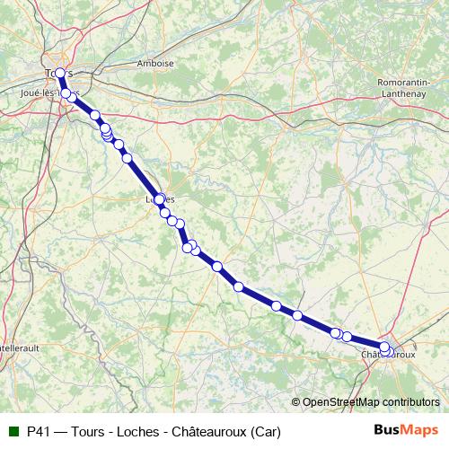 P41 bus Line Map