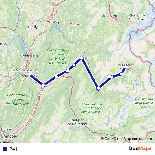 P41 bus Line Map