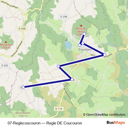 07-Regiecoucouron bus Line Map