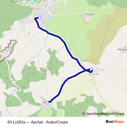 63-Ls582a bus Line Map