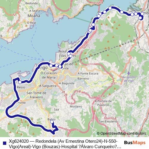 Xg624020 bus Line Map