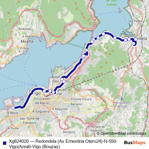 Xg624020 bus Line Map