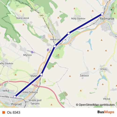 Os 8343 rail Line Map