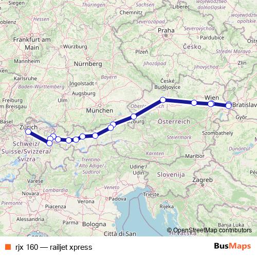 rjx 160 rail Line Map