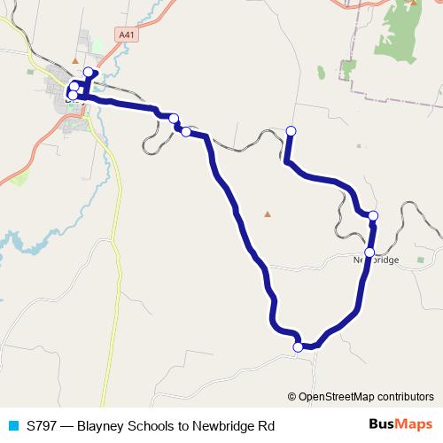 S797 bus Line Map