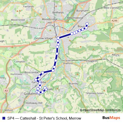 SP4 bus Line Map