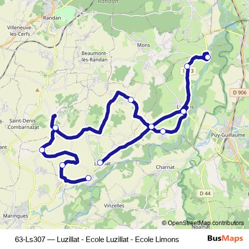 63-Ls307 bus Line Map