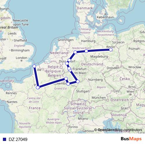 DZ 27049 rail Line Map