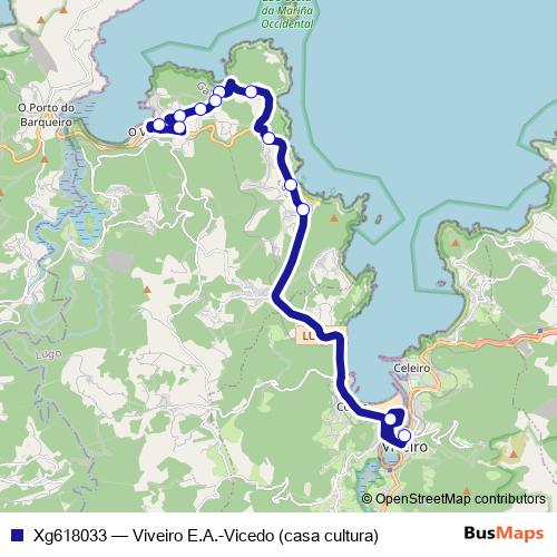 Xg618033 bus Line Map