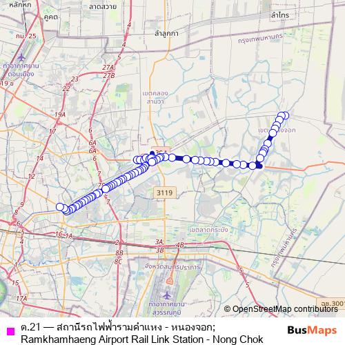 ต.21 bus Line Map