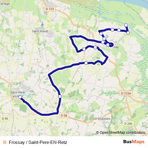 Frossay / Saint-Pere-EN-Retz bus Line Map