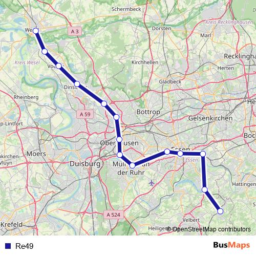 Re49 rail Line Map