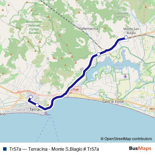 Tr57a bus Line Map