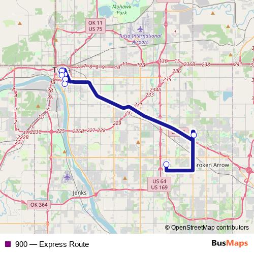 900 bus Line Map