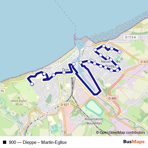 900 bus Line Map