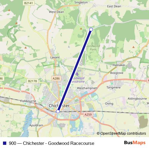 900 bus Line Map