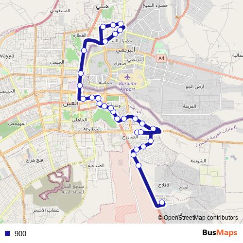 900 bus Line Map