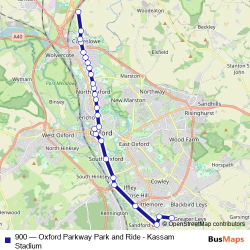 900 bus Line Map