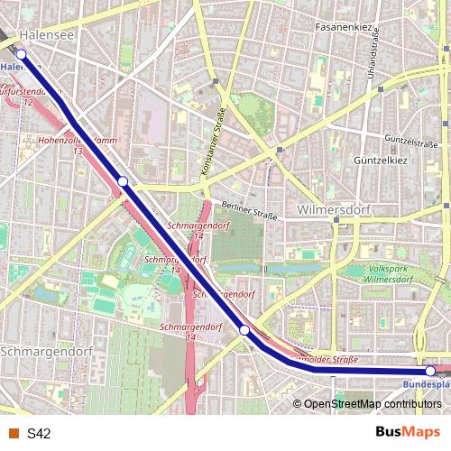S42 rail Line Map