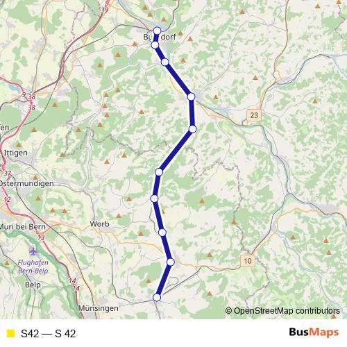 S42 rail Line Map