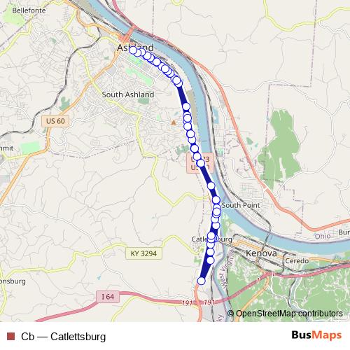 Cb bus Line Map