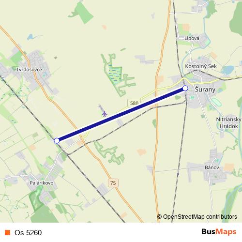 Os 5260 rail Line Map