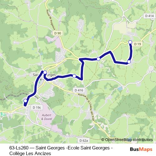 63-Ls260 bus Line Map