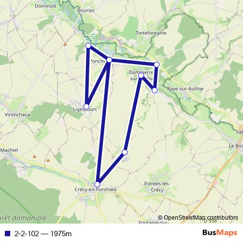 2-2-102 bus Line Map
