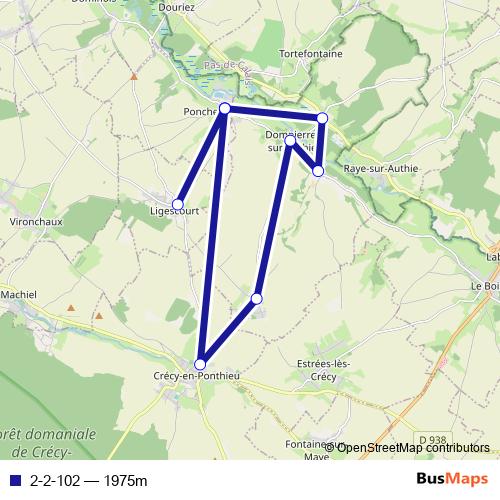 2-2-102 bus Line Map