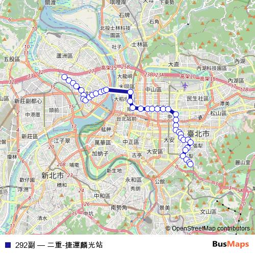 292副 bus Line Map