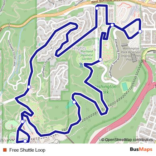 Free Shuttle Loop bus Line Map