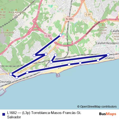 L1682 bus Line Map