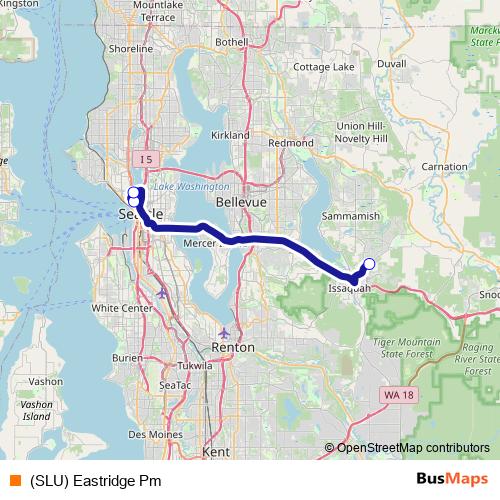 (SLU) Eastridge Pm bus Line Map