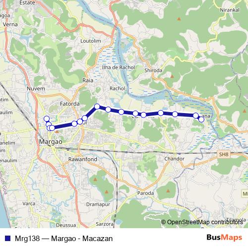 Mrg138 bus Line Map
