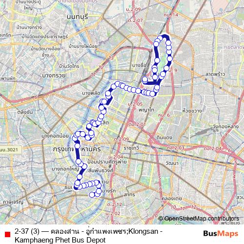 2-37 (3) bus Line Map