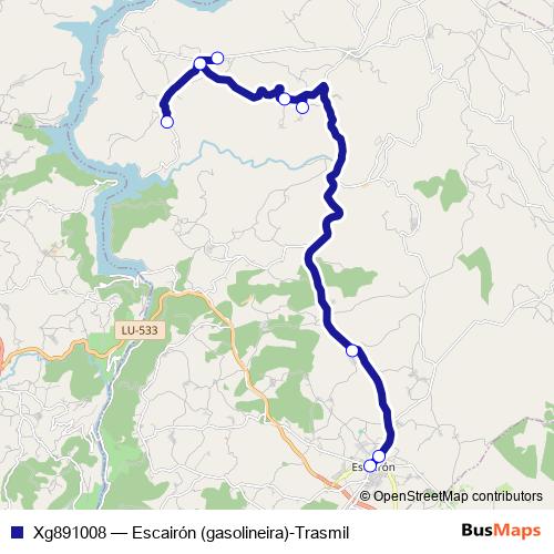 Xg891008 bus Line Map