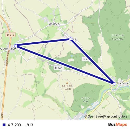 4-7-209 bus Line Map