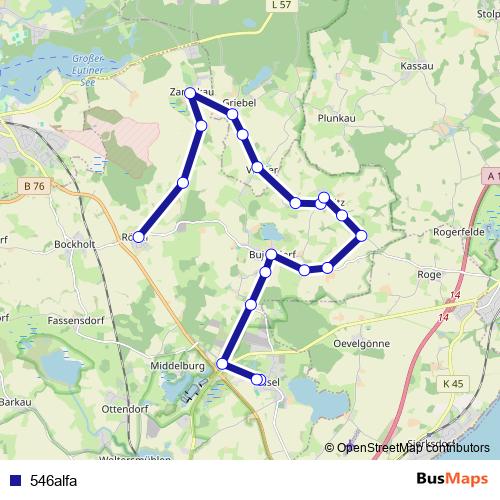 546alfa bus Line Map