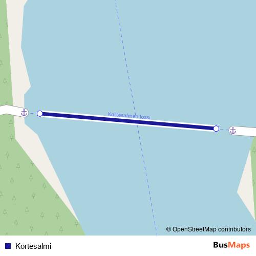 Kortesalmi ferry Line Map