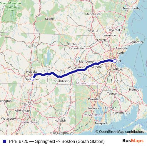 PPB 6720 bus Line Map