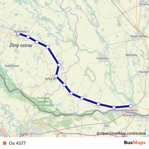 Os 4377 rail Line Map
