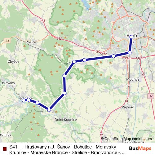 S41 rail Line Map