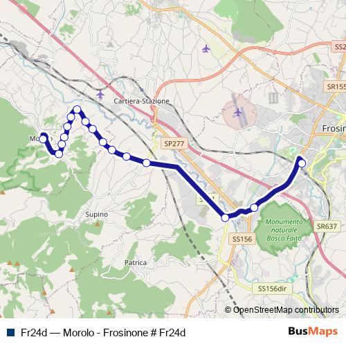 Fr24d bus Line Map