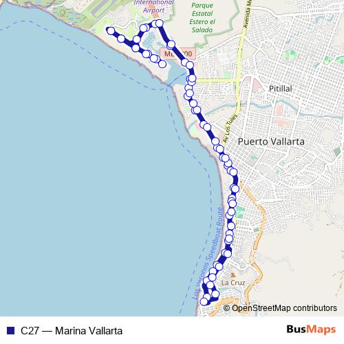 C27 bus Line Map