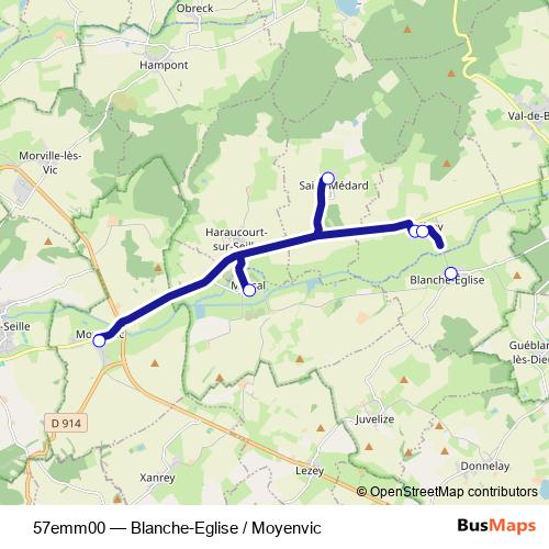 57emm00 bus Line Map