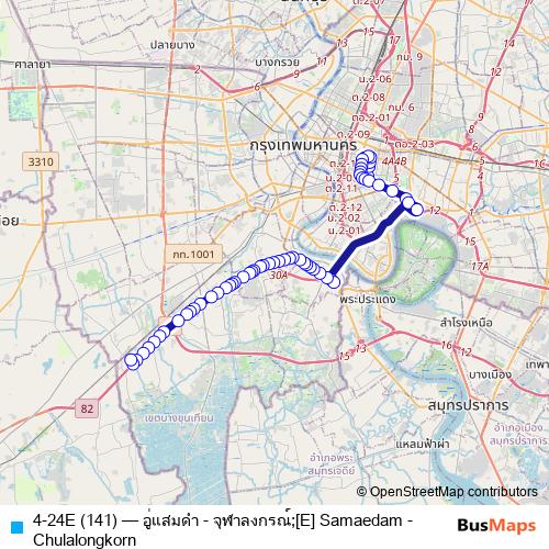 4-24E (141) bus Line Map