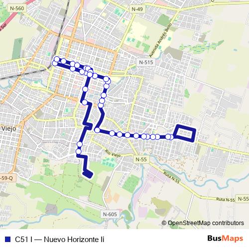 C51 I bus Line Map