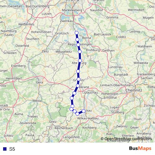 S5 bus Line Map
