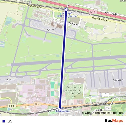 S5 bus Line Map